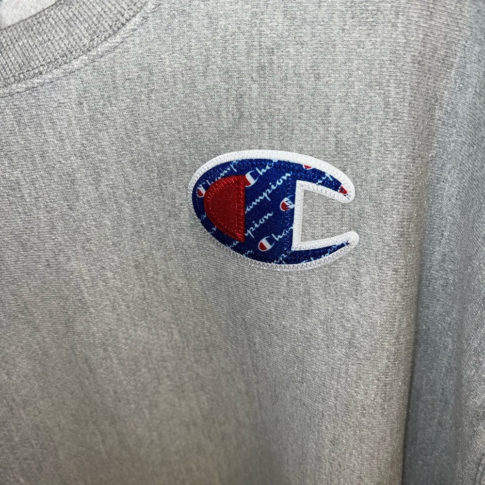 Champion Heather Gray Reverse Weave Sweatshirt - Picture 4 of 5